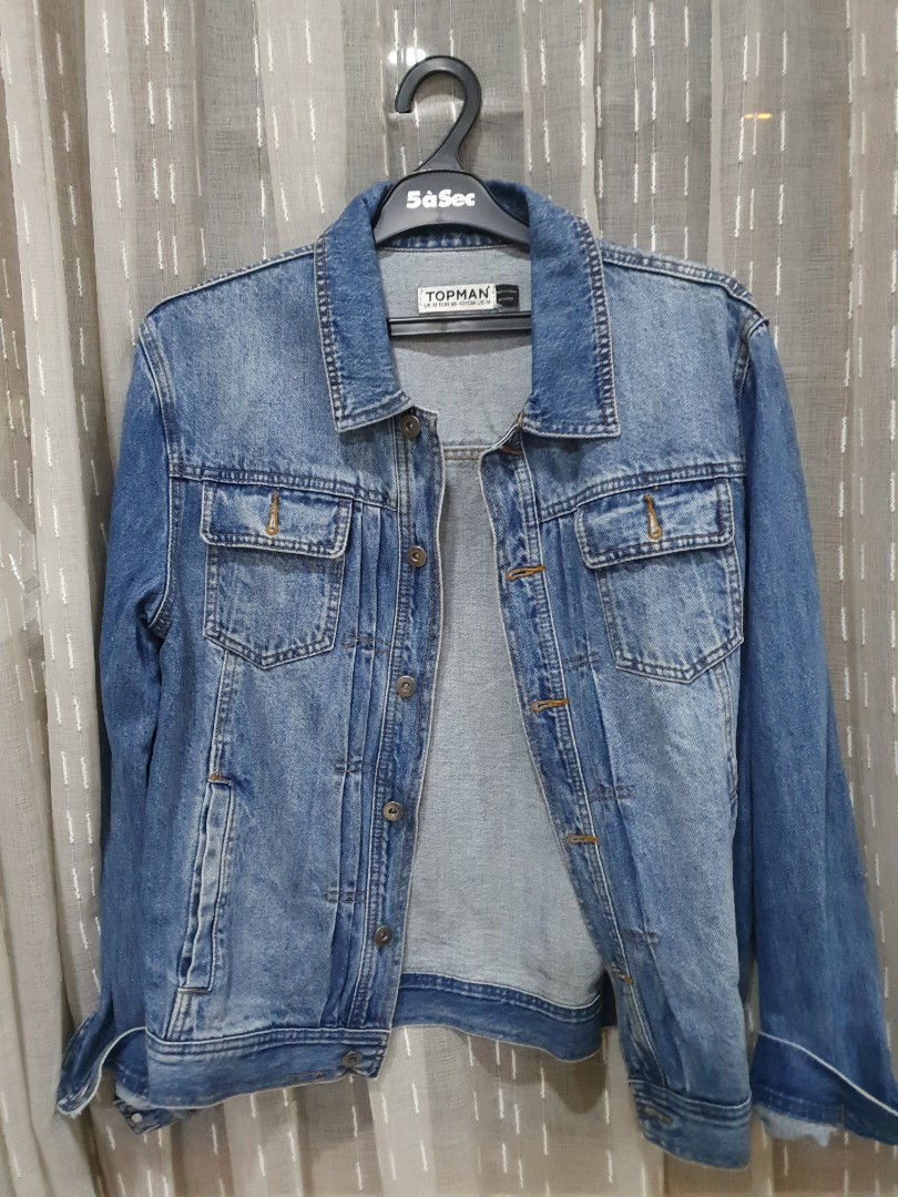 Topman denim jacket jeans unisex 