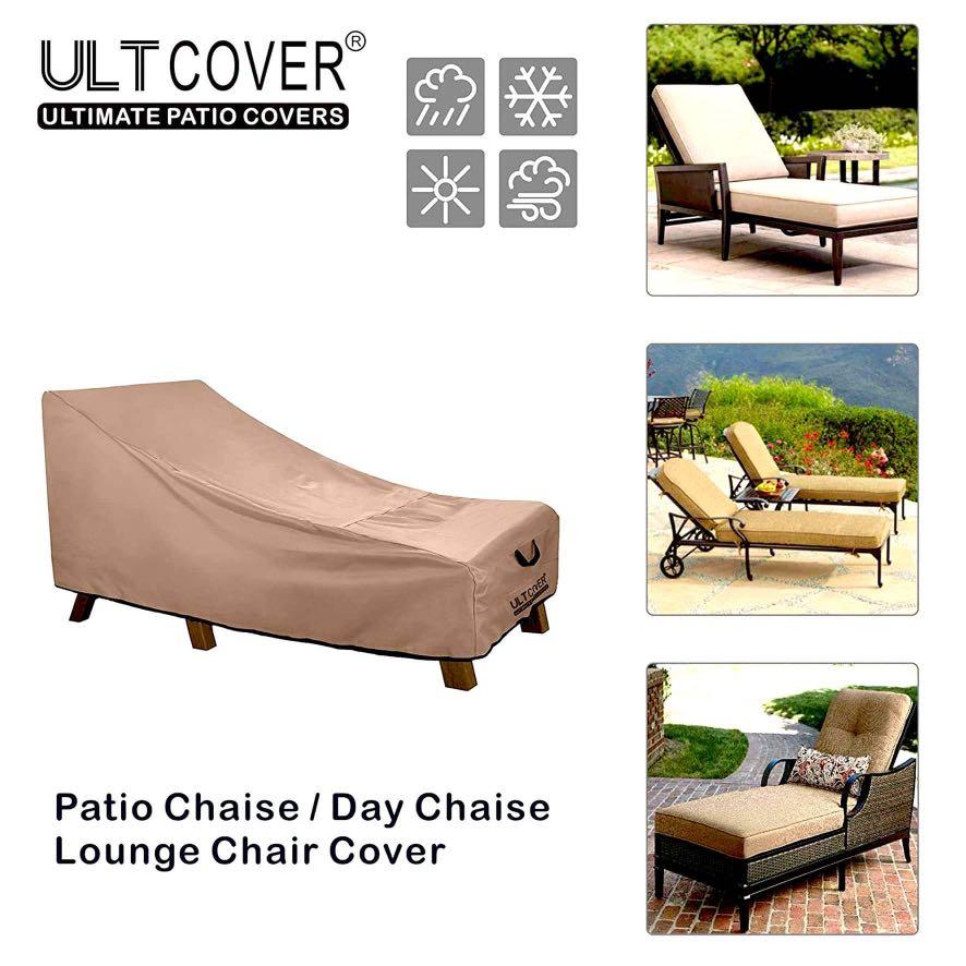 ULTCOVER Waterproof Patio Lounge Chair Cover Outdoor Chaise Lounge Covers 2 Pack ULTCOVER Waterproof Patio Lounge Chair Cover Outdoor Chaise Lounge Covers 2 Pack