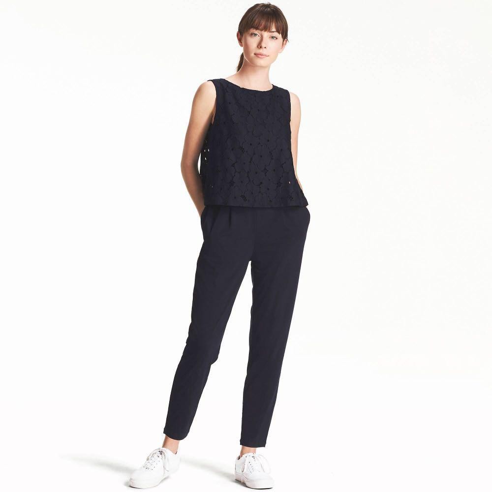 Uniqlo Black Lace Overalls, Women's Fashion, Dresses & Sets, Jumpsuits