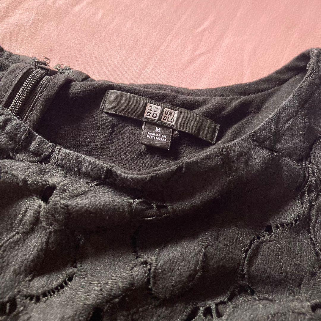 Uniqlo Black Lace Overalls, Women's Fashion, Dresses & Sets, Jumpsuits