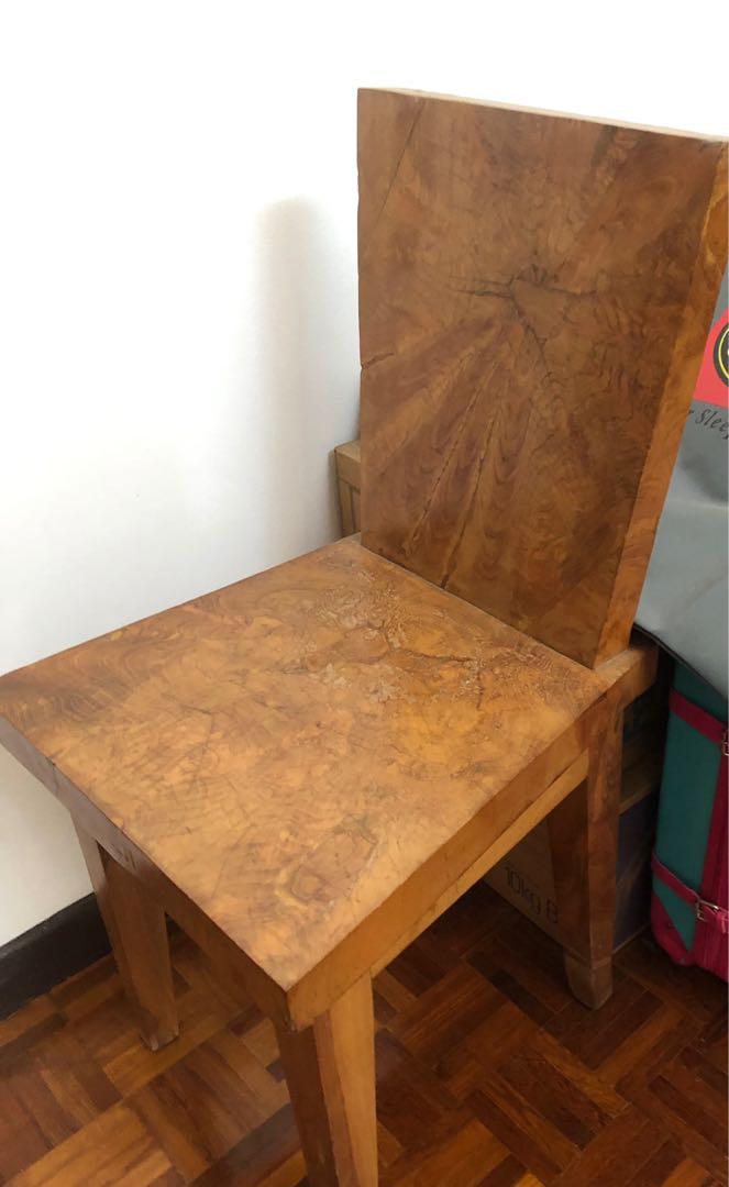 Used table & chair, Furniture & Home Living, Furniture, Chairs on Carousell