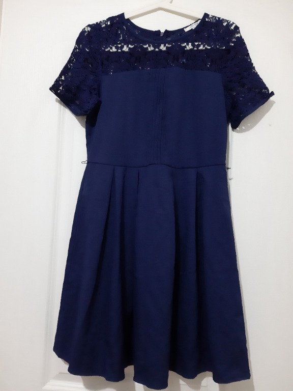Valleygirl Navy Blue Dress, Women's Fashion, Dresses & Sets, Dresses on ...