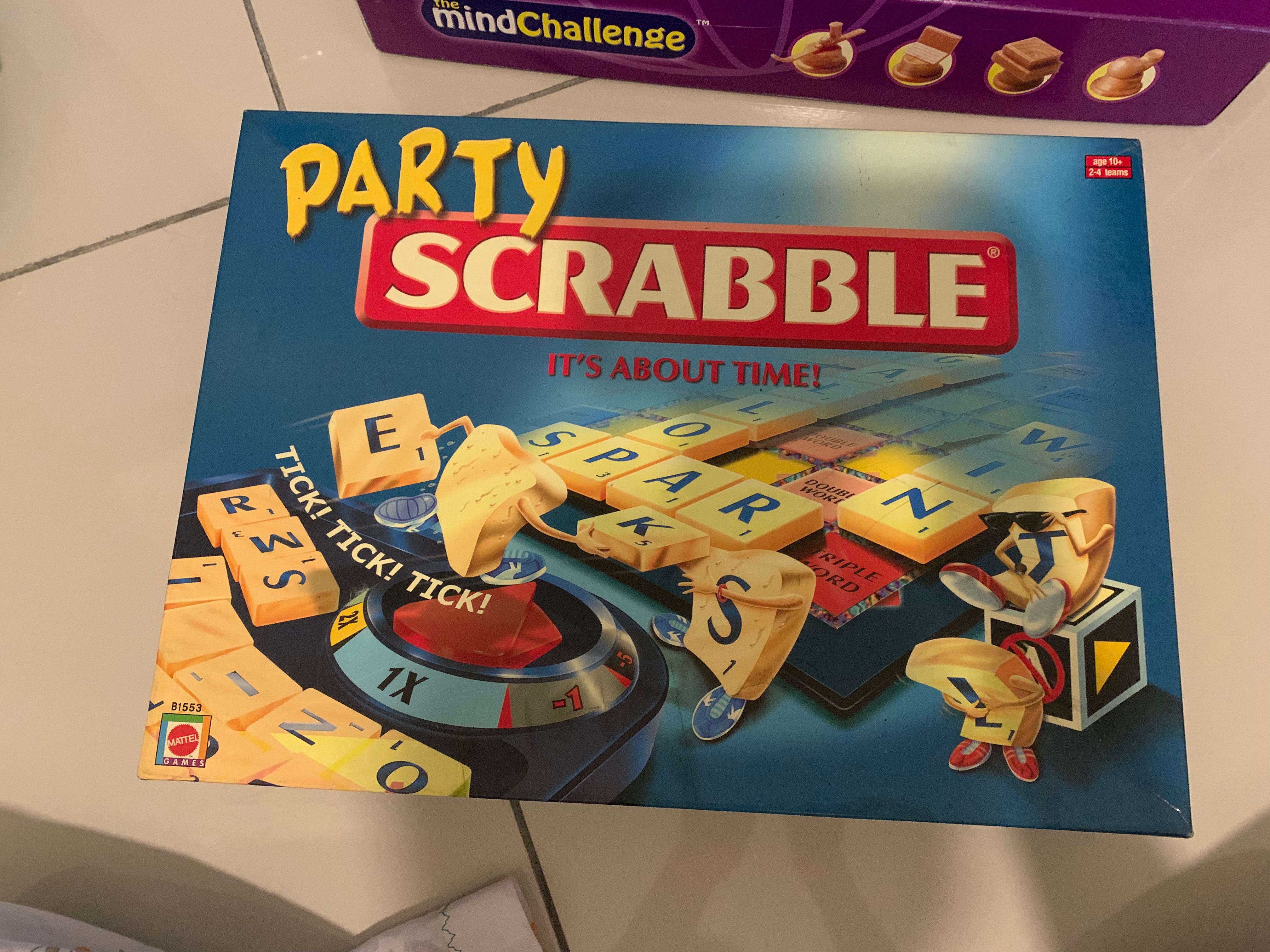 Vintage Party Scrabble Timer Board Game, Hobbies & Toys, Toys & Games