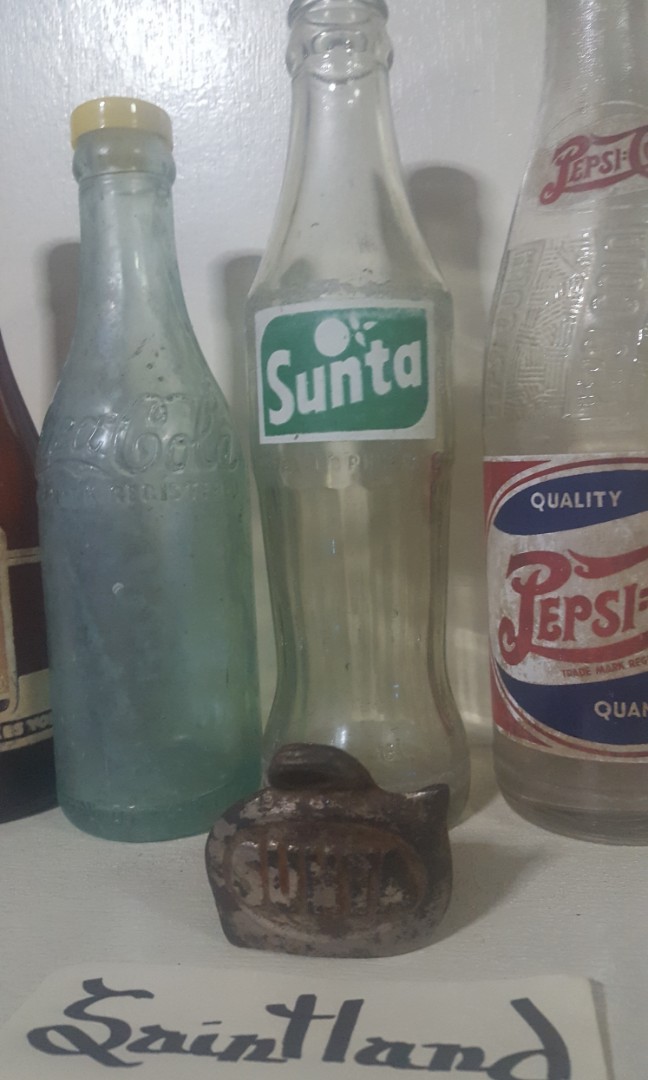 Vintage Sunta Bottle Philippines Antique Soda, Hobbies & Toys