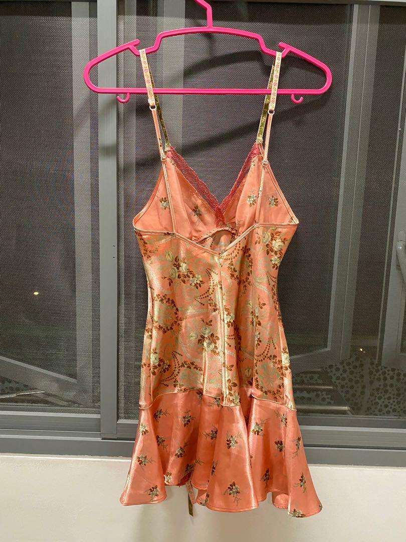 v neck dress spaghetti straps SilkSilky 100% Mulberry Silk Spaghetti Strap V Neck Midi Dress with Criss Cross Back Design, Grayish Blue / XS main image 0