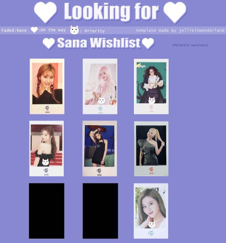 Want To Trade (WTT) Twice Polaroids Photocards/PC/PO photocards (Jihyo