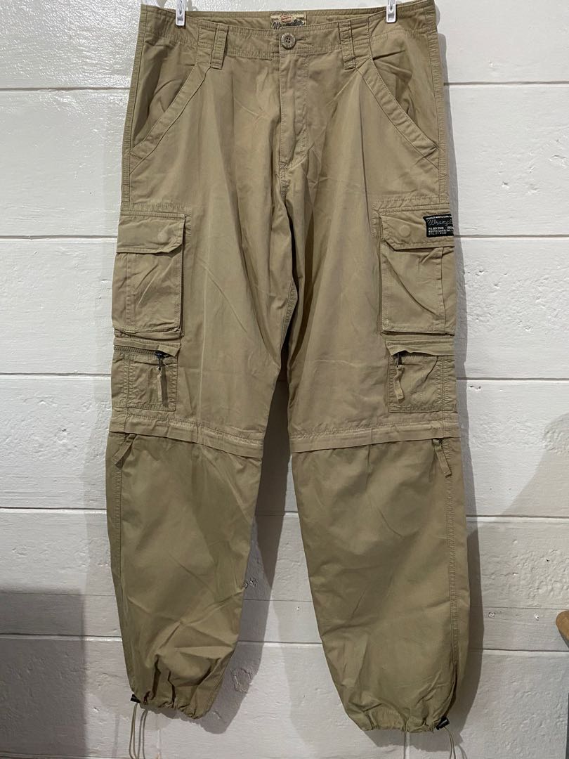 Wrangler Khaki Cargo Pants, Men's 
