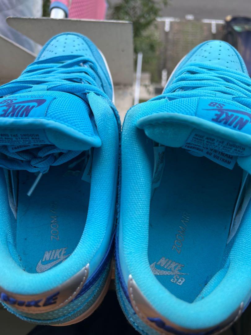 WTS Nike sb dunk blue fury UK8 8 10 rarely used Men s Fashion Footwear Sneakers on Carousell