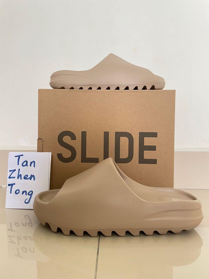 Tan yeezy sales slides