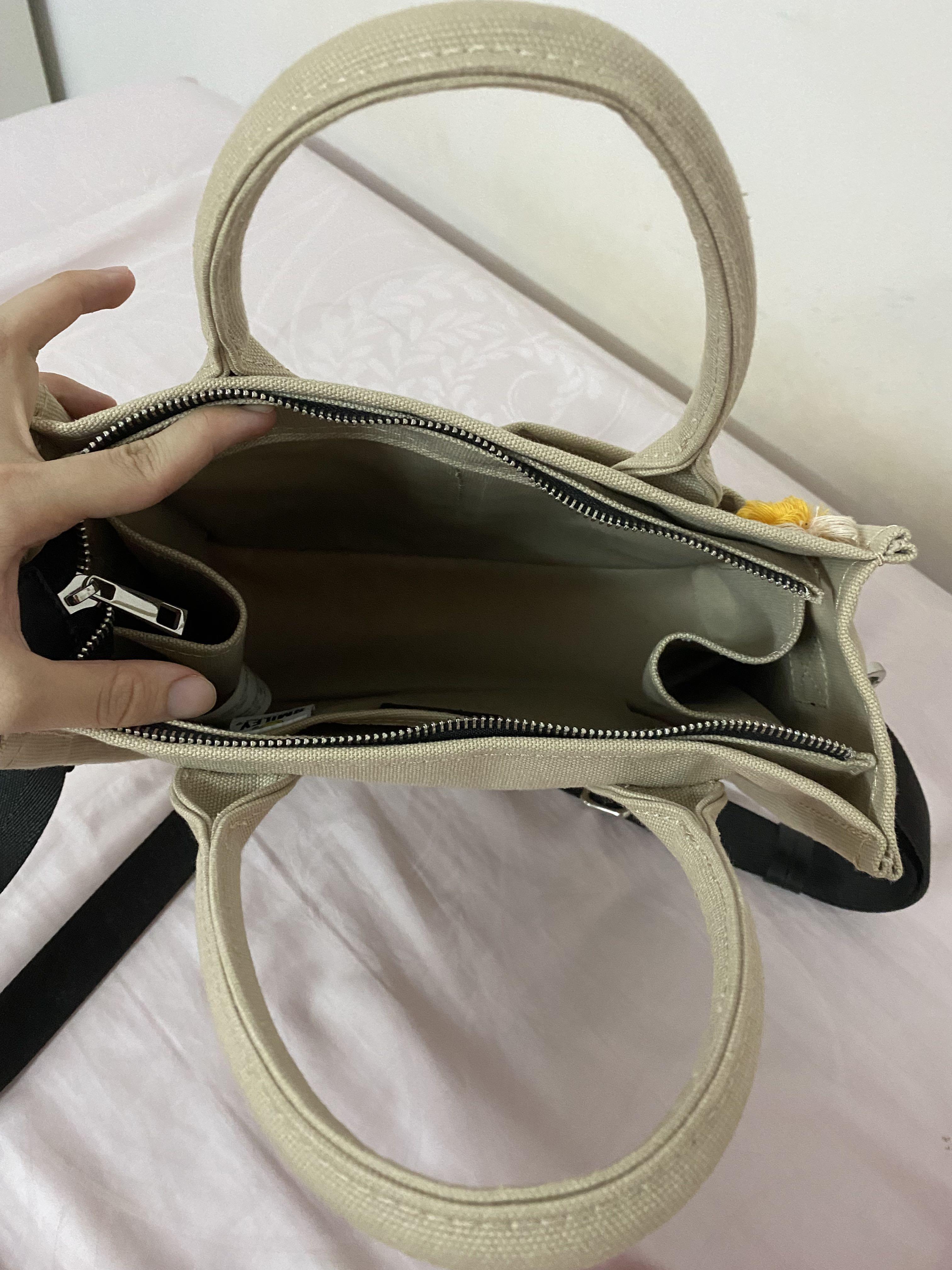 ZARA Canvas Smiley Tote Bag, Women's Fashion, Bags u0026 Wallets, Tote Bags on  Carousell
