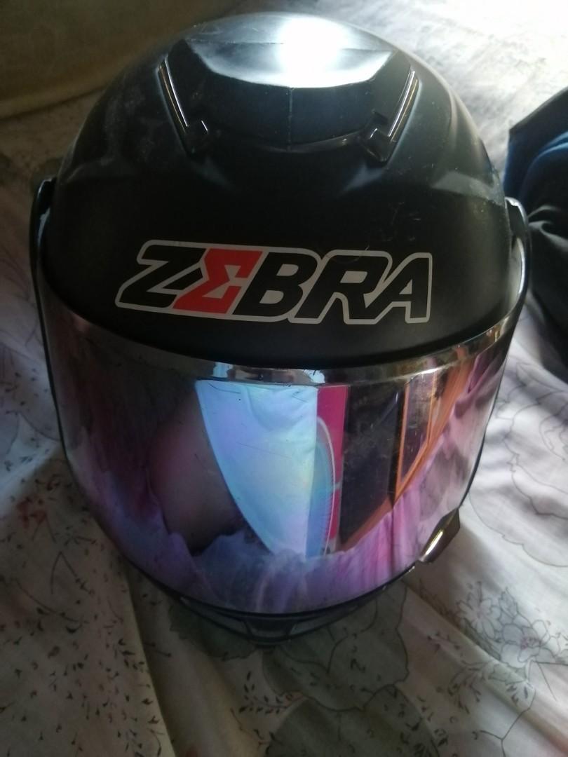 Zebra full shop face helmet price