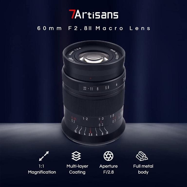 七工匠7artisans 60mm f/2.8 II 二代1:1微距無反鏡頭APS-C Sony E Fuji