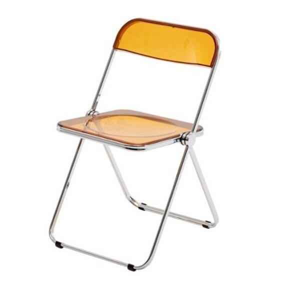 Acrylic hotsell foldable chair