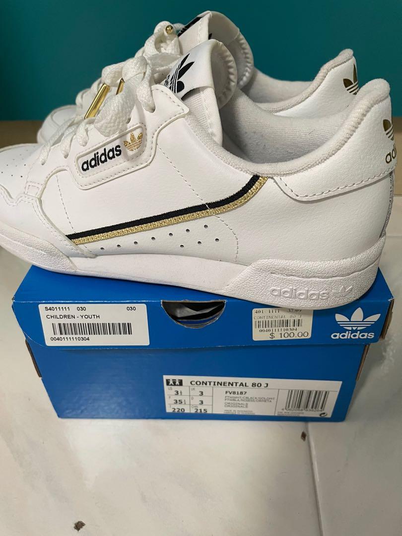 Adidas Continental 80 Sneakers Children Youth Women s Fashion