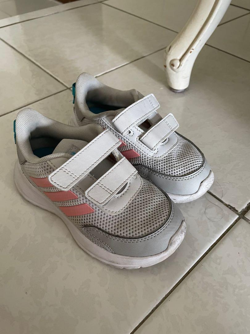 Adidas girl shoes tensaur run UK8, Babies & Kids, Babies & Kids Fashion