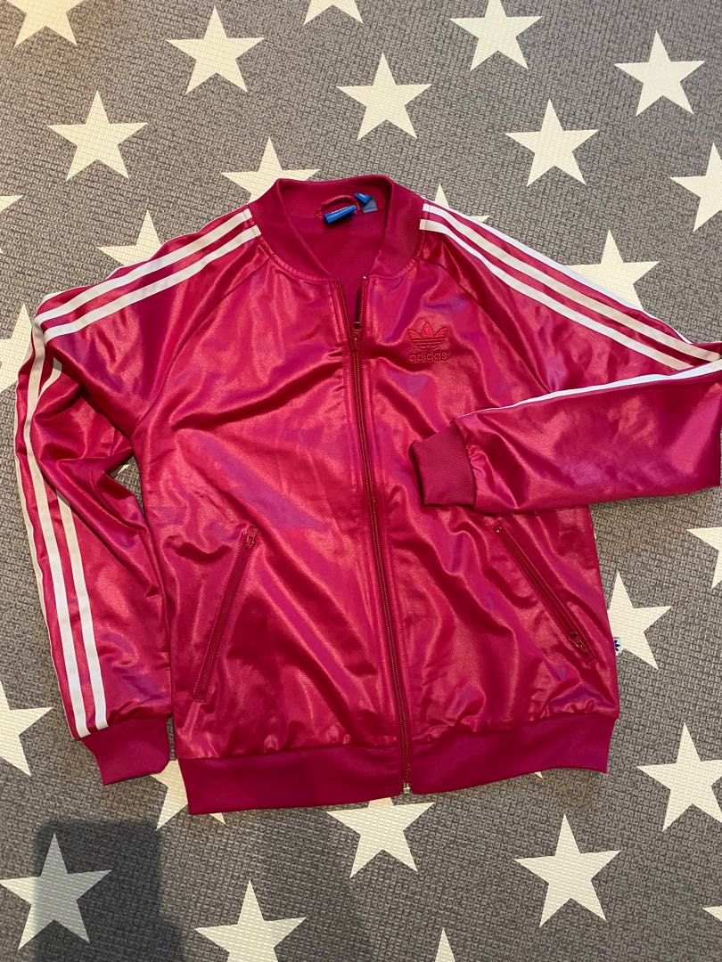 adidas originals hot pink track jacket UK8, Women's Fashion, Coats, Jackets and Outerwear on