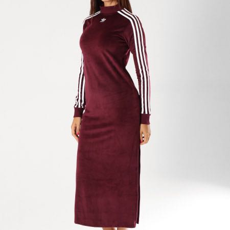 Adidas shop dress burgundy