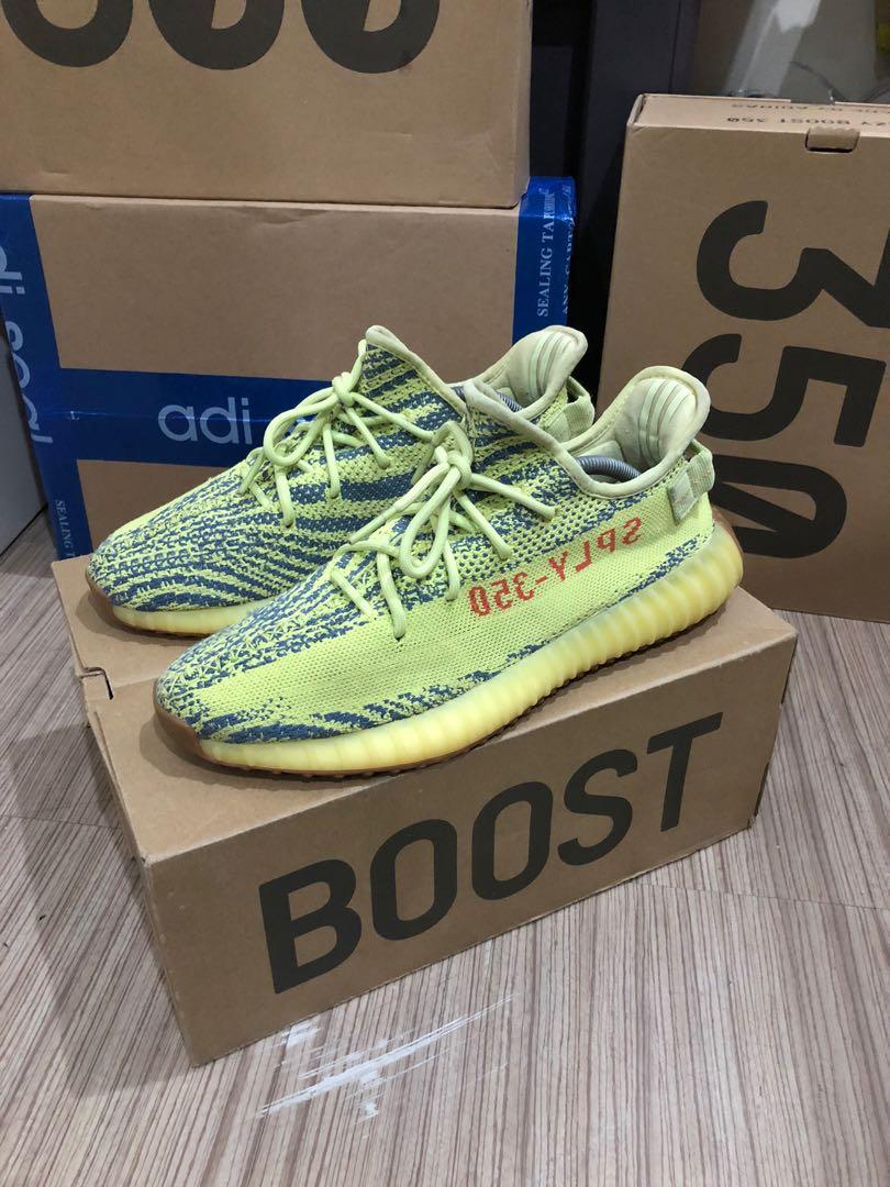 Adidas yeezy 350 frozen yellow US10.5, Men's Fashion, Footwear, Sneakers on  Carousell
