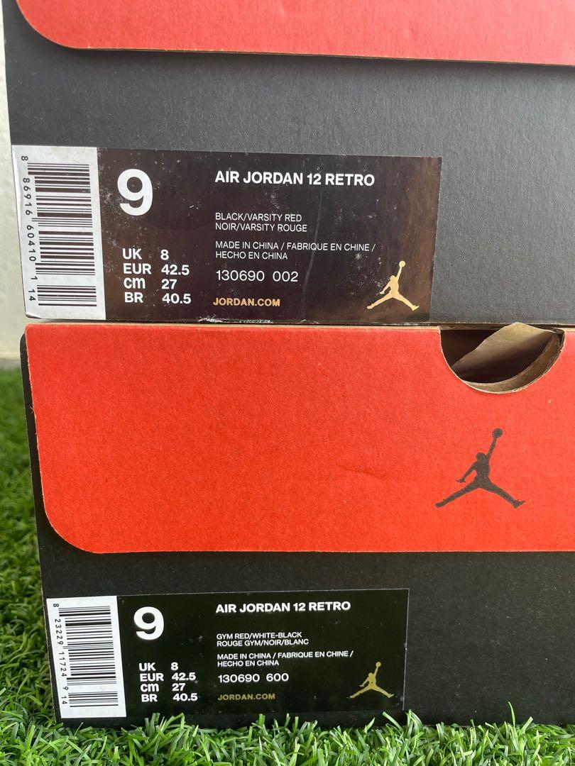 Air jordan deals 12 rouge