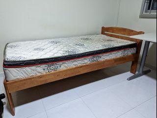 Three almost new solid wooden single beds for SALE!!