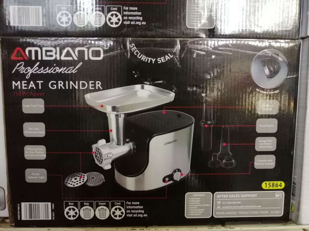Ambiano Meat Grinder, Furniture & Home Living, Kitchenware & Tableware