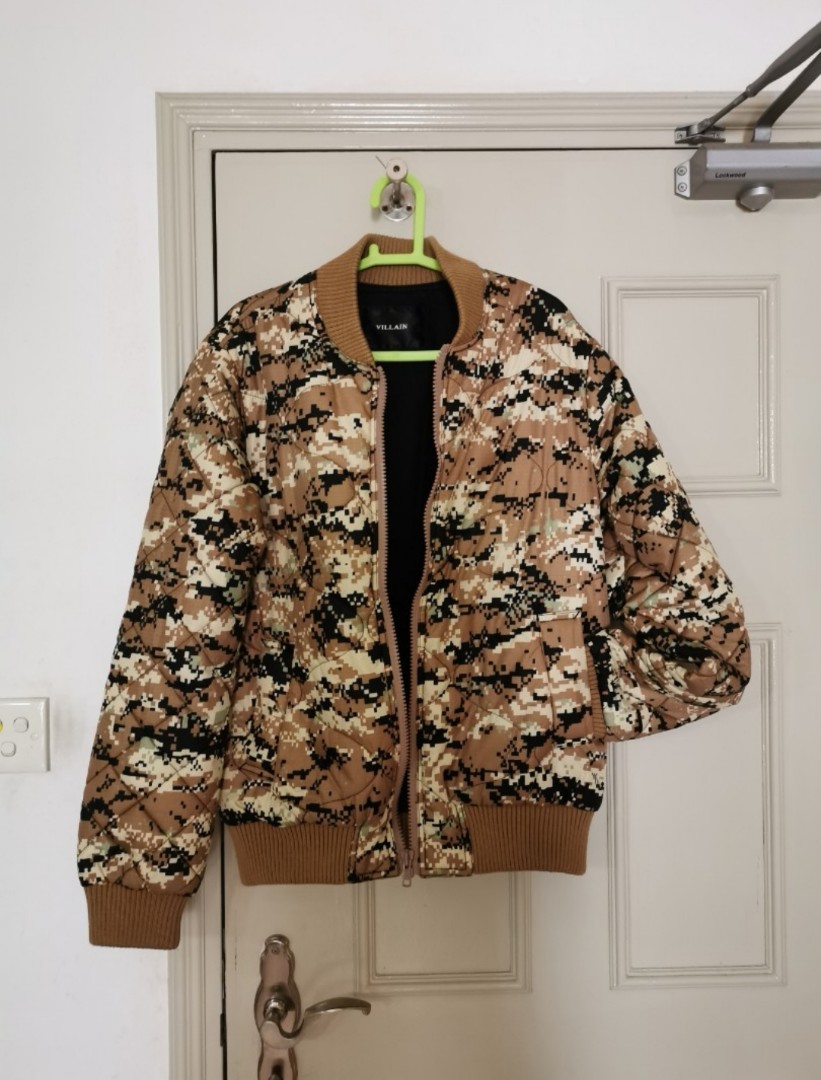 ASOS Villain camouflage puffer jacket, Men's Fashion, Clothes ...