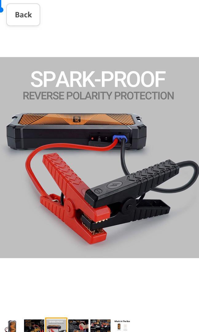 autowit SuperCap 2 Lite 12V Batteryless Jump Starter (Up to 5.0L Gas, 3.5L Diesel Engine) 700A