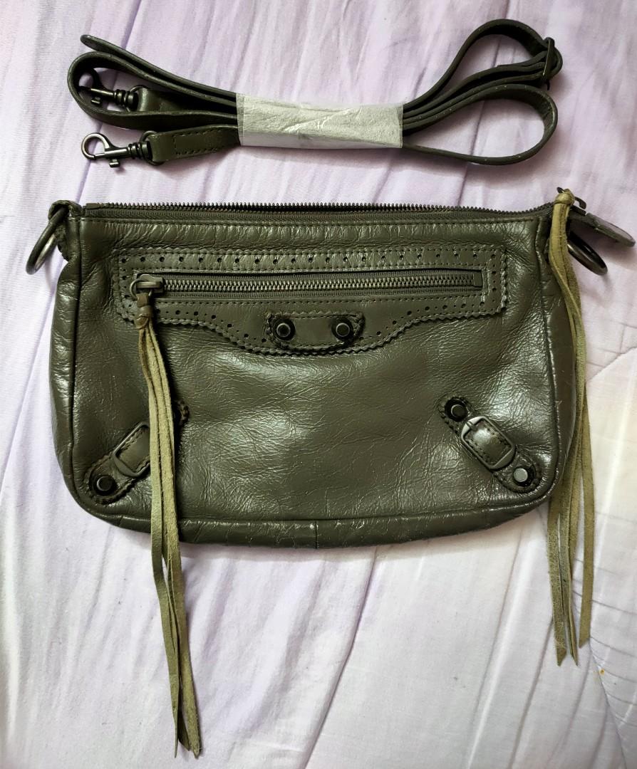 Balenciaga Crossbody Distressed Sling Bag (Authentic), Women's Fashion
