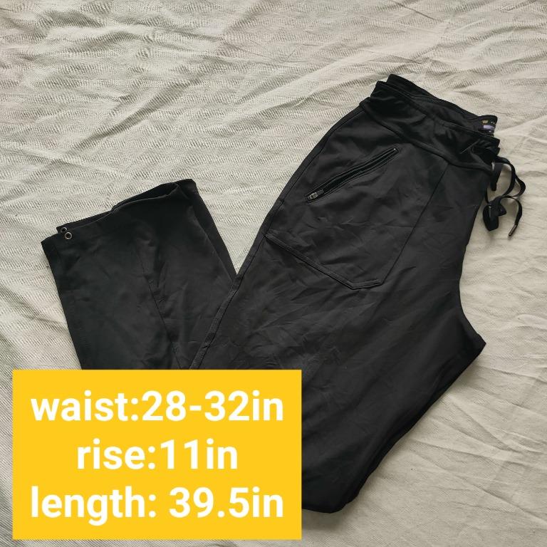 Black with Zip Front Pockets On the Go Tek Gear Jogger Pants