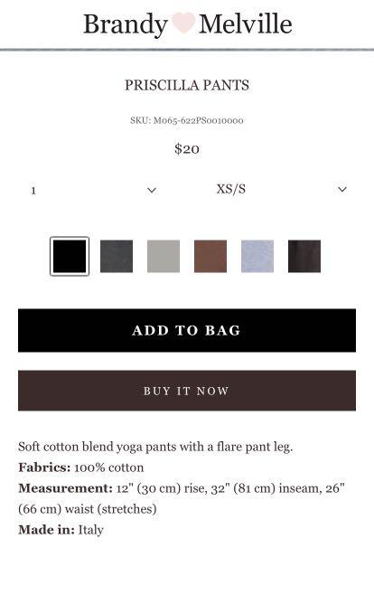 Soft cotton blend yoga pants with a flare pant leg. Fabrics: 100