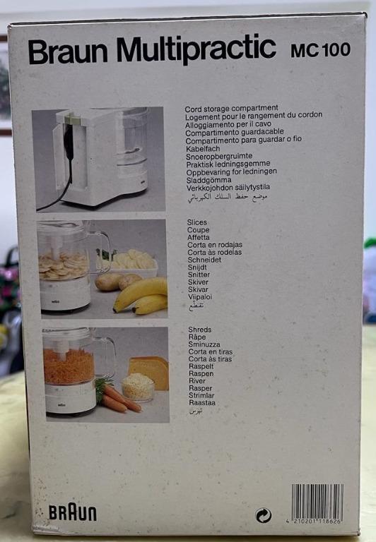 Braun Multiprac Food Processor, Made in Germany, TV & Home Appliances
