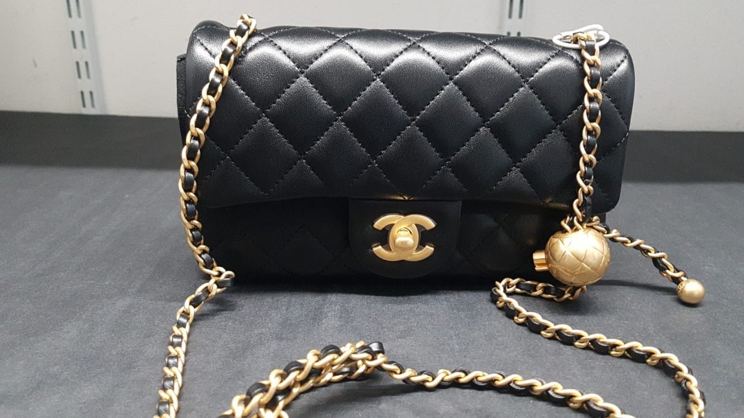 Chanel Pearl Crush Mini Flap Bag, Women's Fashion, Bags & Wallets