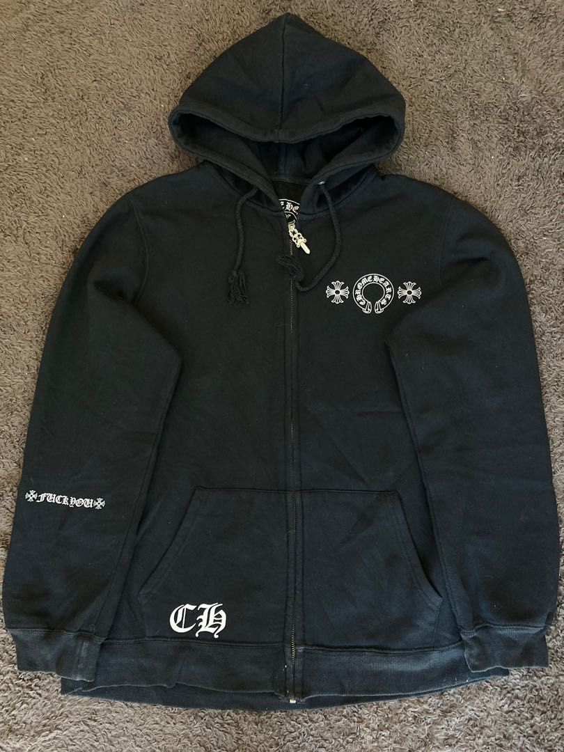 Chrome Hearts Jacket, Men's Fashion, Tops & Sets, Hoodies on Carousell