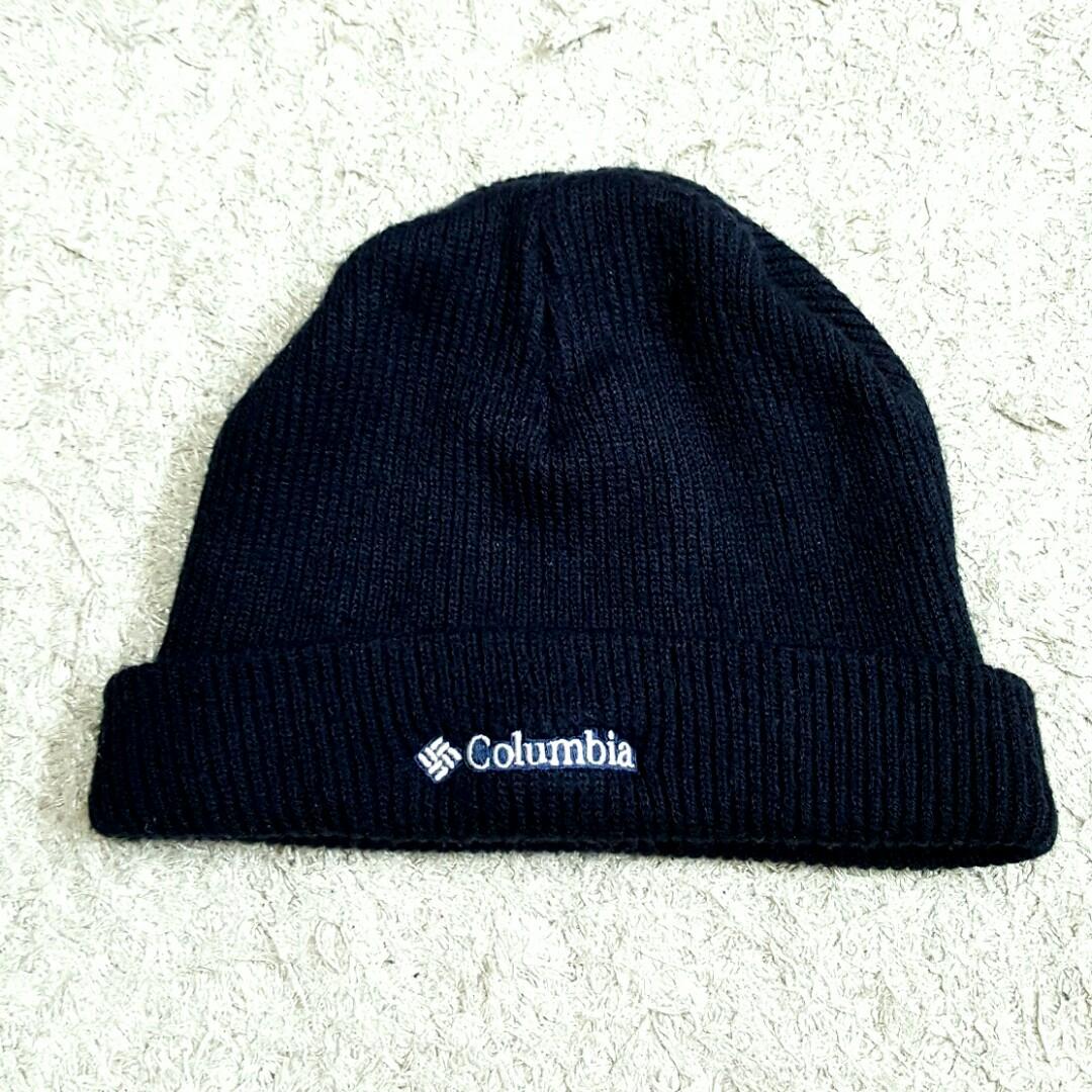 Columbia beanie in black, Men's Fashion, Watches & Accessories, Cap