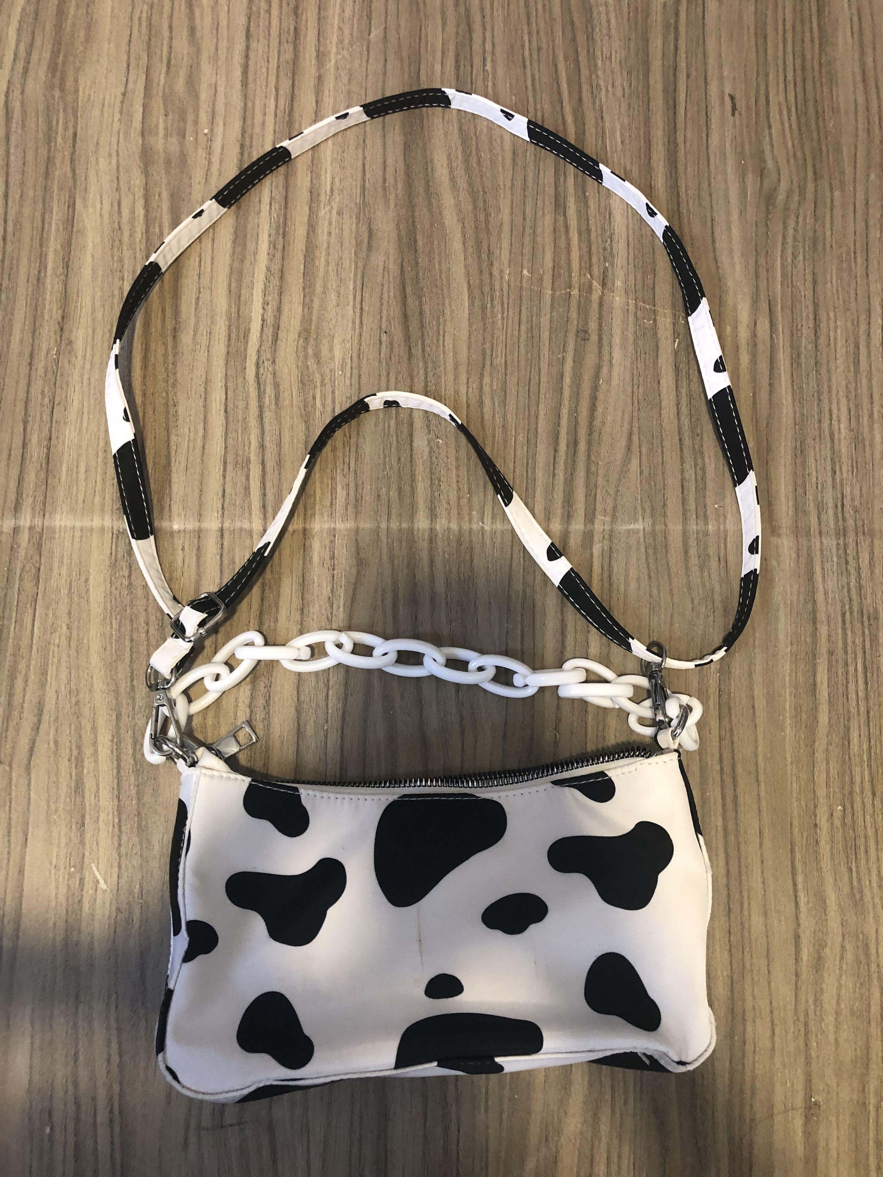 Cow Print Purse Bag, Women's Fashion, Bags & Wallets, Purses & Pouches on  Carousell