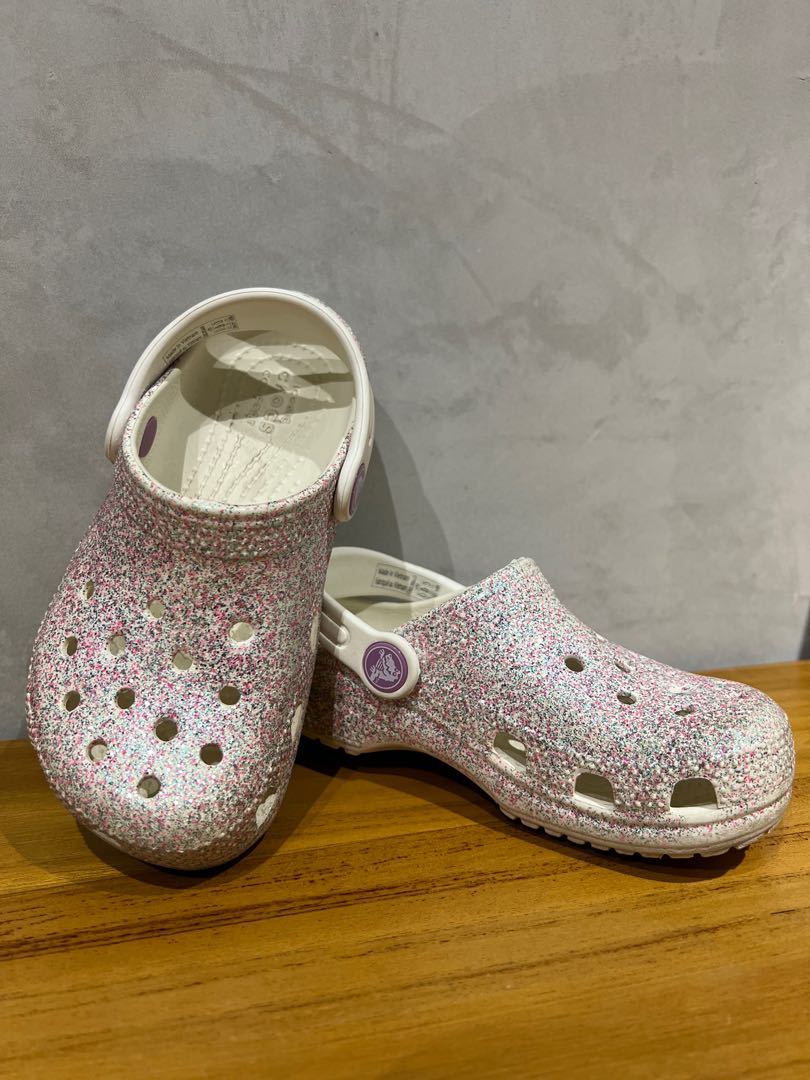 Glitter crocs outlet kids