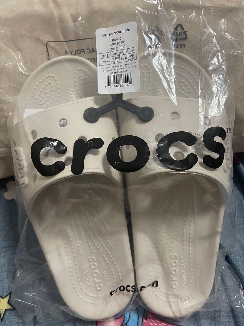 Crocs Classic Slide Stucco, Men's Fashion, Footwear, Flipflops and Slides  on Carousell