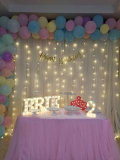 Curtain Backdrop Theme Our Best Selling - Curtain Backdrop Dreamy Party Package