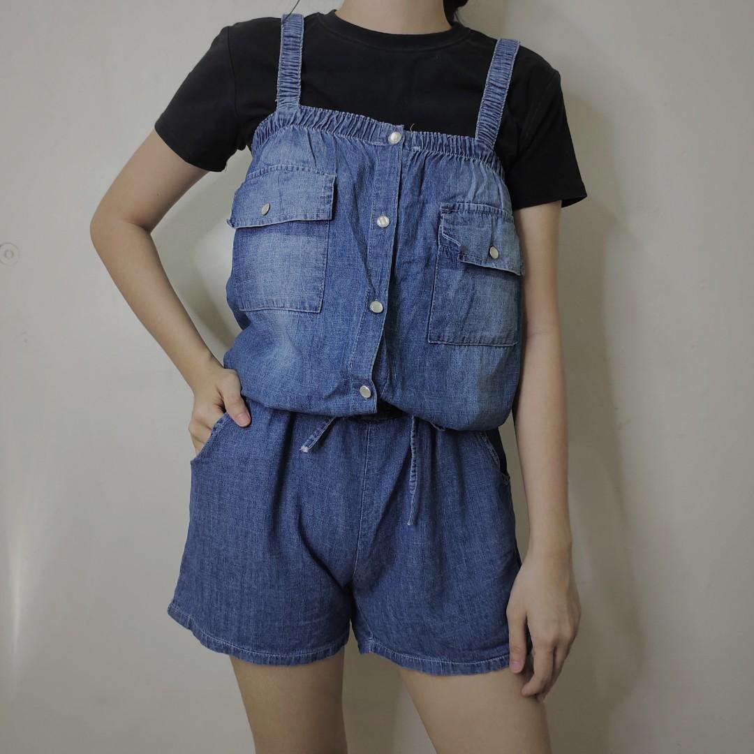 cute jean jumpsuits