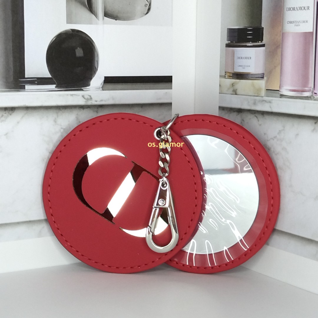 DIOR Mirror with Keychain, Women's Fashion, Jewelry & Organisers