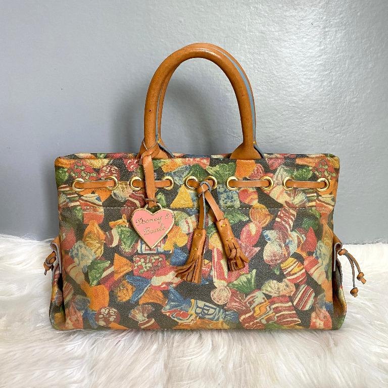 Dooney Bourke Multicolor Candy Printed Leather Bag