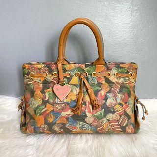 Dooney & Bourke Multicolor Candy Printed Leather Bag
