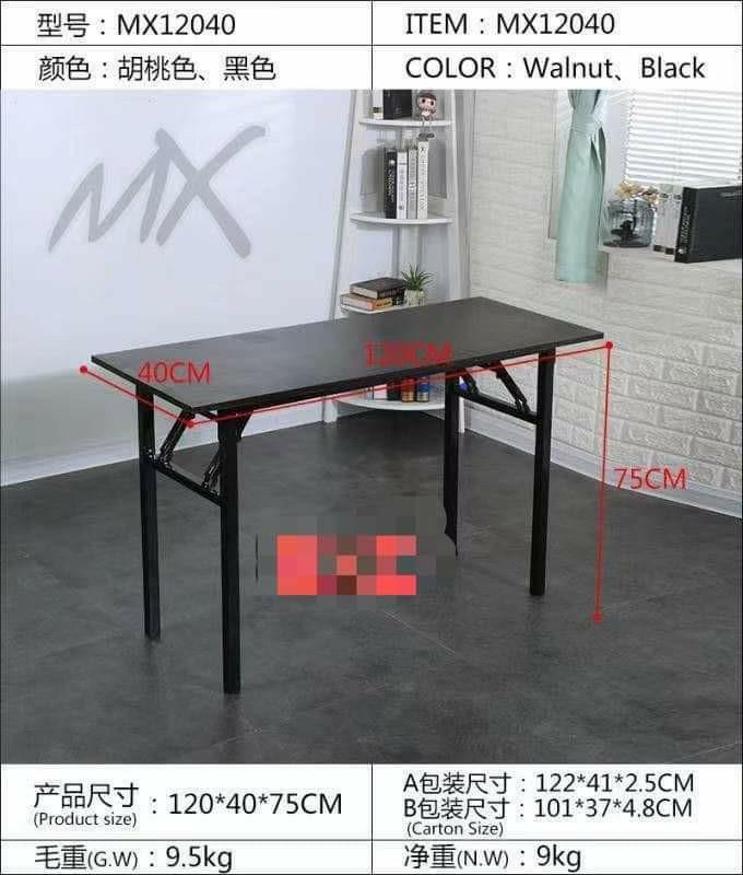 folding computer table (Category: Tables & Sets) located in Manila. Submitted by minidivisoria (Listing ID 1124563445, Image 3). Description: Folding computer table 80x40 Rs:800 balck Borwn 120x40 RS: 900 Borwn 120x60 RS:1000 Borwn.