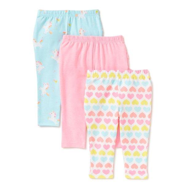 Garanimals Baby Girl Leggings 3pk 0 3 mos Babies Kids Babies Kids Fashion on Carousell