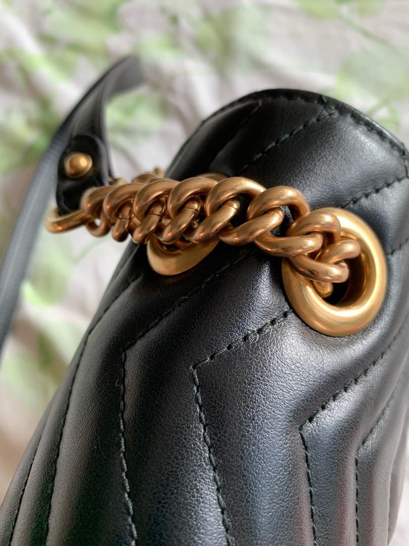 Gucci marmont fake vs real store