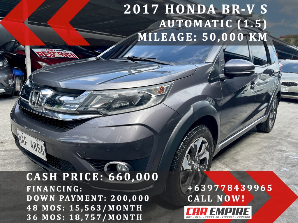 Honda Br V 17 1 5 S 7seater Auto Cars For Sale Used Cars On Carousell