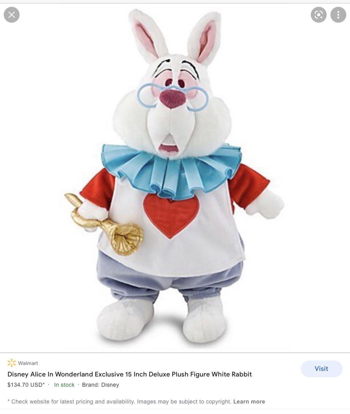 Disney Alice In Wonderland Movie Exclusive Deluxe 22 Inch Plush Figure Alice  