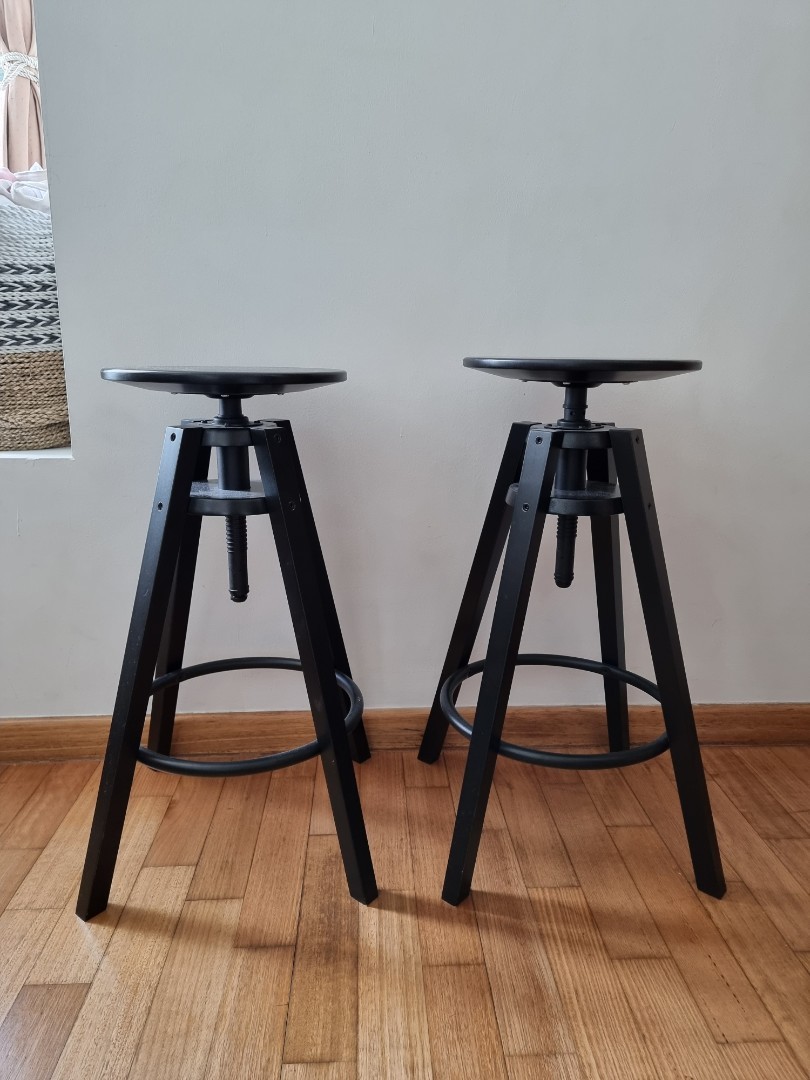 Ikea dalfred bar stool black, Furniture & Home Living, Furniture, Chairs on Carousell