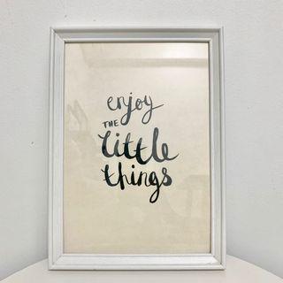 Ikea Photo Frame with Quote Poster for Sale