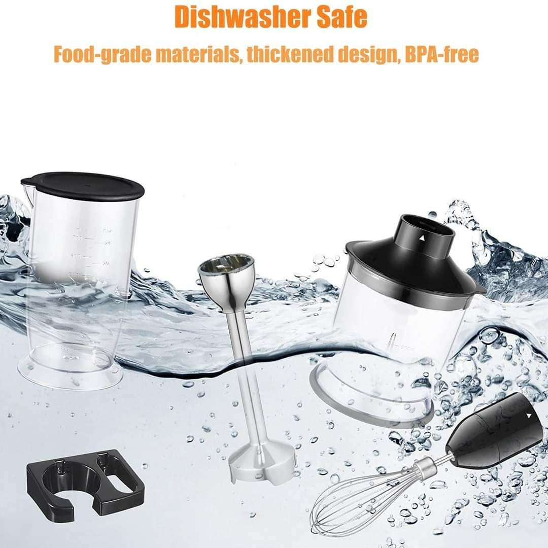 Immersion Blender Handheld, Smart Stick 5in1 Hand Blender, 12 Speed